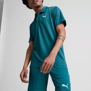 PUMA Mens Short Sleeve Polo Shirt, Xx-large, Green